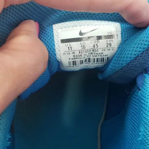 Nike Alpha Menace 2 Shark Cleats, Black, 11 - Picture 6 of 7